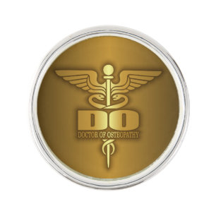 Gold Caduceus (DO) Lapel Pin