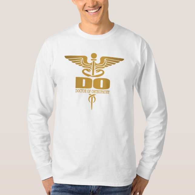Gold Caduceus (DO) T-Shirt (Front)