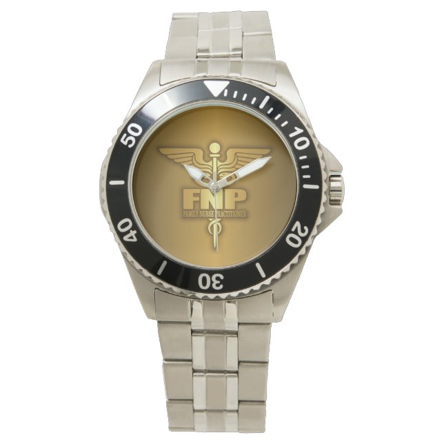 Gold Caduceus (FNP) Watch (Front)