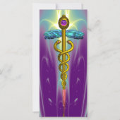 GOLD CADUCEUS Medical Symbol (Back)