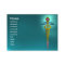 GOLD CADUCEUS,MEDICAL SYMBOL,TEAL BLUE AQUAMARINE