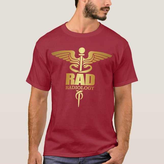 Gold Caduceus (RAD) T-Shirt (Front)