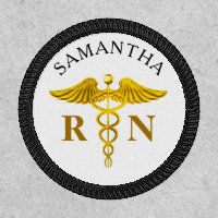 Gold Caduceus Registered Nurse