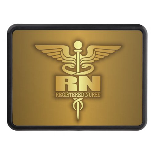 Gold Caduceus RN Hitch Cover