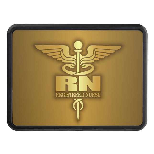 Gold Caduceus (RN) Hitch Cover (Front)