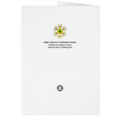 GOLD CADUCEUS VETERINARY SYMBOL Pink Fuchsia Cards (Back)