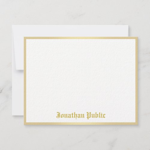 Gold Calligraphed Name Template Classic Look Chic
