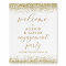Gold Calligraphy Engagement Party Welcome Sign