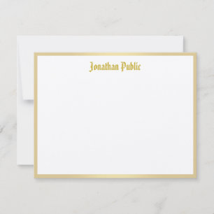 Gold Calligraphy Script Template Classic Look Cool