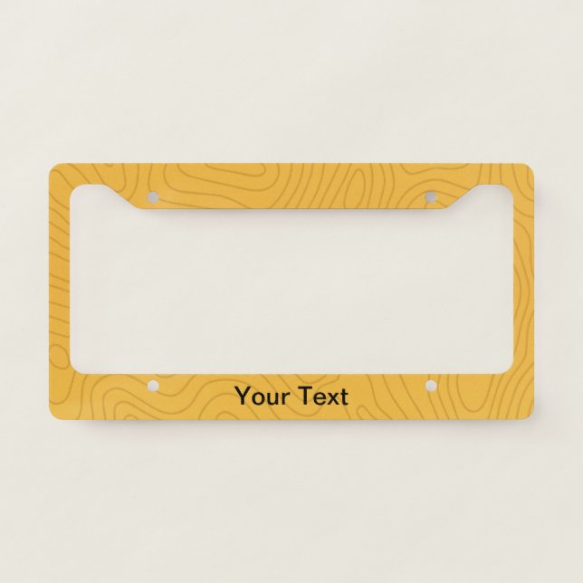 Gold Camo License Plate Frame (Front)
