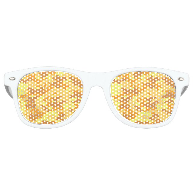 Gold Camouflage Retro Sunglasses (Front)