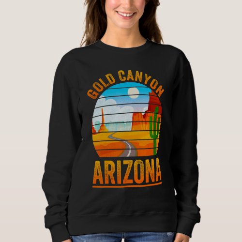 Gold Canyon Arizona States Mountain Cactus  Men Wo Sweatshirt