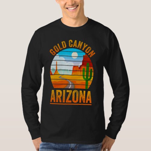 Gold Canyon Arizona States Mountain Cactus  Men Wo T_Shirt