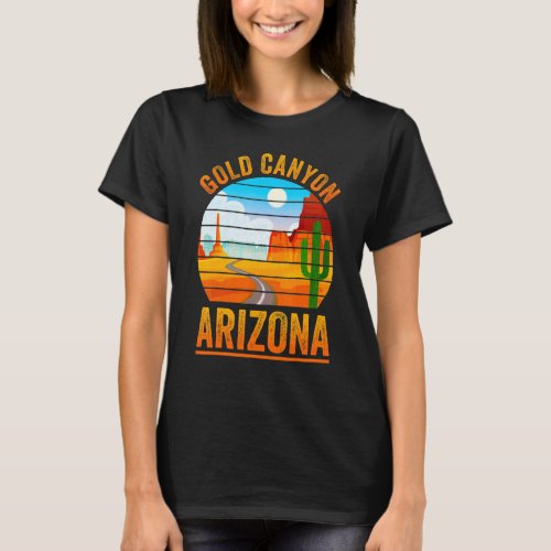 Gold Canyon Arizona States Mountain Cactus  Men Wo T_Shirt