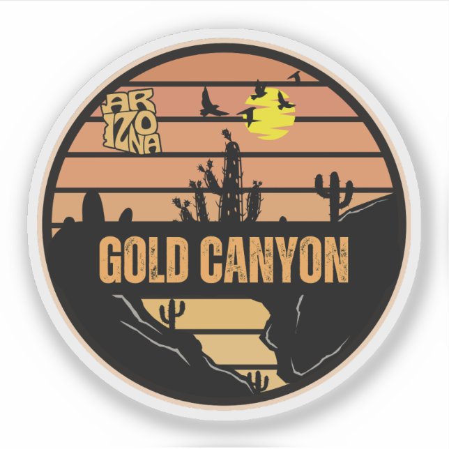 Gold Canyon, Arizona Sticker (Front)
