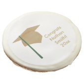 Gold Cap, Tassel Personalized Graduation Cookies (Angled)