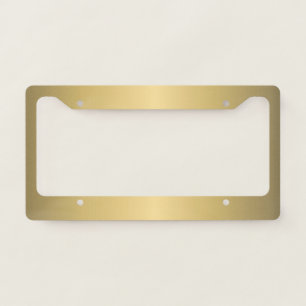Gold Car Plate Frame
