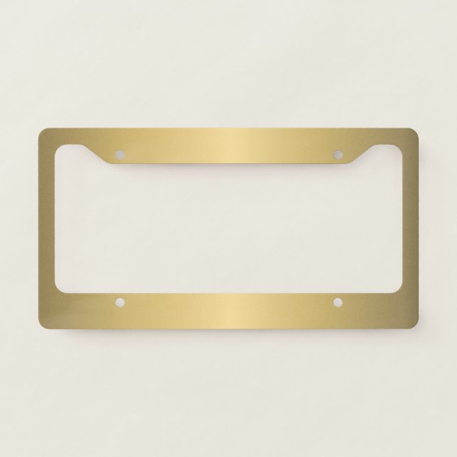 Gold Car Plate Frame (Front)