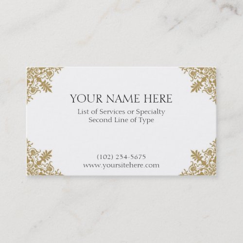 Gold Card Business Card
