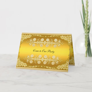Gold Card "Come to our Party" Card