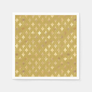 Gold Carnival Harlequin Diamonds Paper Napkins