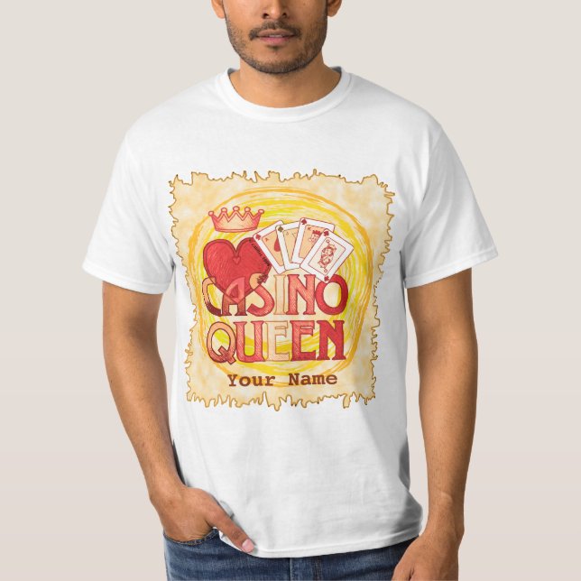 Gold Casino Queen T-Shirt (Front)