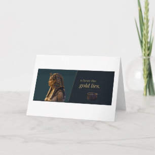 Gold Catacombs Egyptian Portrait Literary Quote Card