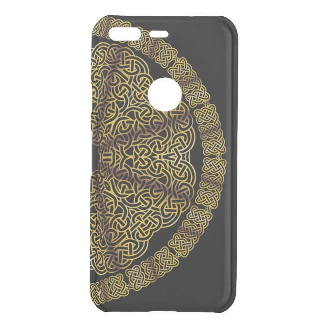 Gold Celtic Knot Mandala Uncommon Google Pixel Case (Back)