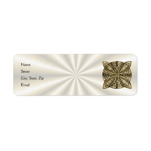 Gold Celtic Knot Original Artistic Design Label