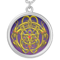GOLD CELTIC KNOTS WITH TWIN DRAGONS