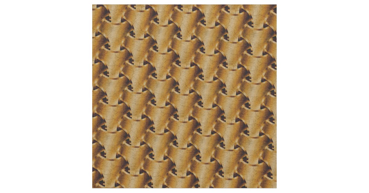 Gold Chain Mail Fabric | Zazzle.com