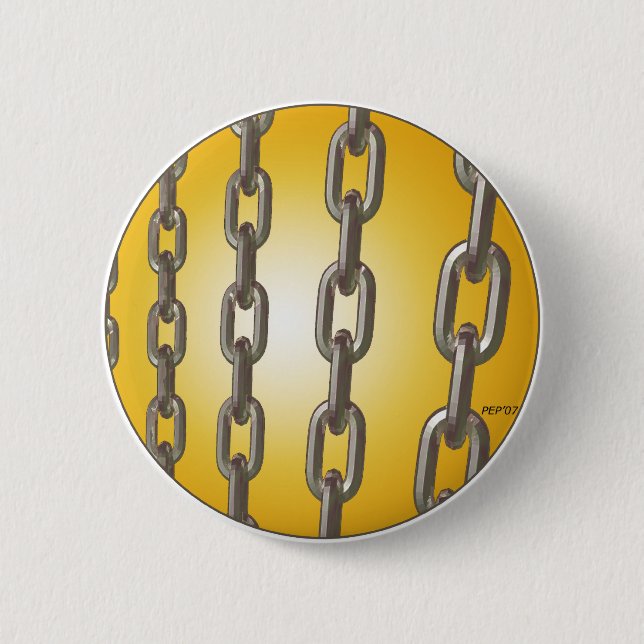 Gold Chains Pinback Button (Front)