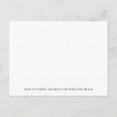 Gold Champagne Bokeh Elegant Save The Date Announcement Postcard (Back)