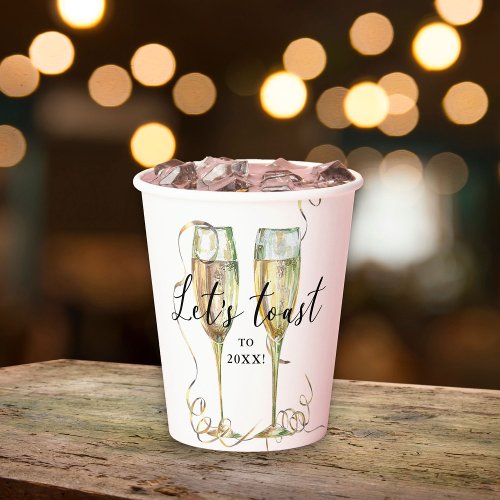 Gold Champagne Paper Cup