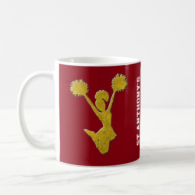 Gold Cheerleaders Coffee Mug (Left)