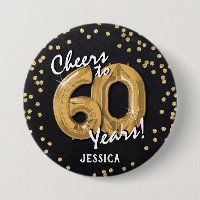 Gold Cheers to 60 Years' 60th Birthday