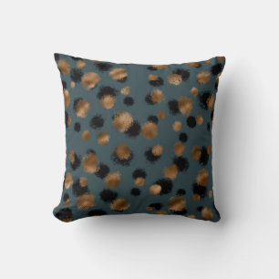 Gold Cheetah Throw Pillow