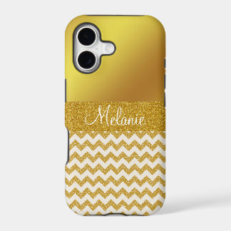 Gold Chevron Custom iPhone Case