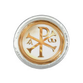 Gold Chi-Rho Ring (Front)