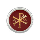 Gold Chi-Rho Ring (Front)