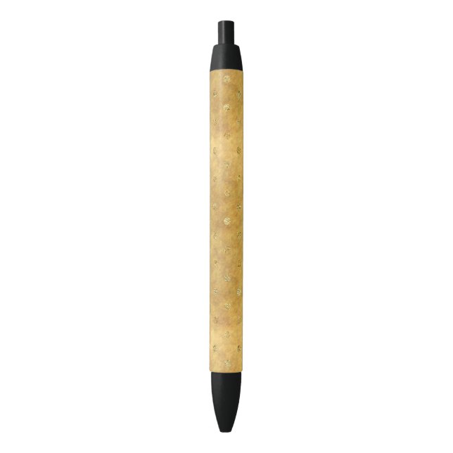Gold Chic Dots Pen (Front Vertical)