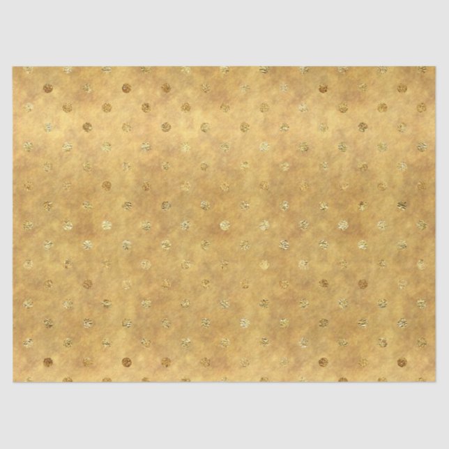 Gold Chic Dots Tissue Paper (Front)