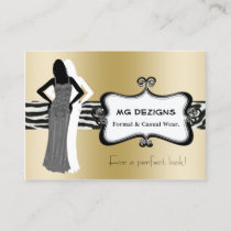 gold chic fashion boutique Business Cards