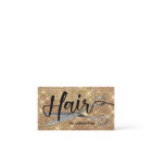 Gold Chic Hairstylist Business Card