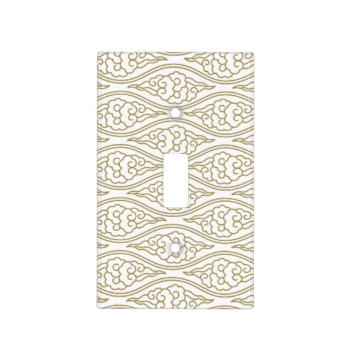 Gold Chinese Clouds Pattern Light Switch Cover by EnduringMoments at Zazzle