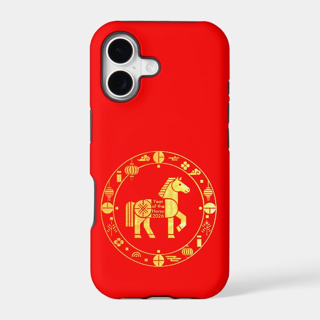 Gold Chinese new year 2026 Case-Mate iPhone Case (Back)
