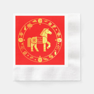 Gold Chinese new year 2026 Napkins