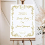 Gold Chinoiserie Wedding Welcome Sign, French Toil Foam Board<br><div class="desc">Gold Chinoiserie Wedding Welcome Sign, French Toile Wedding Welcome Sign, Printable Wedding Welcome Sign Template, Vintage Floral, Welcome Sign Wedding, Gold Grecian Wedding Poster, Wedding Welcome Board Template, Wedding Welcome Sign French Blue, French Toile Welcome Wedding, Wedding Sign Blue and White, Chinoiserie Wedding Sign, Blue and White Wedding Sign, Canva...</div>