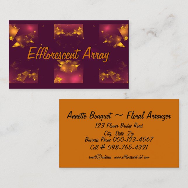 Gold Chips Artwork Business Card (Front/Back)