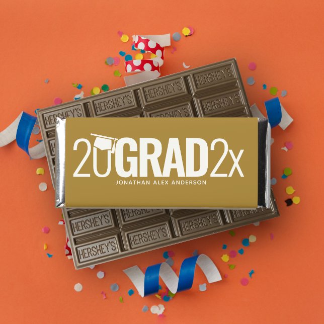 Gold Chocolate Graduation Party Favor Hershey Bar Favors (Creator Uploaded)
